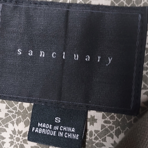 Sanctuary Women Safari Tencel Field Green utility Jacket Small - Picture 7 of 13